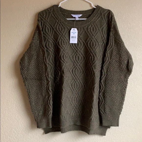 Time and Tru Sweaters - NWT XXXL Olive Sweater